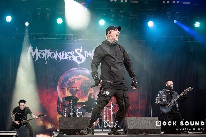 A band performing on stage